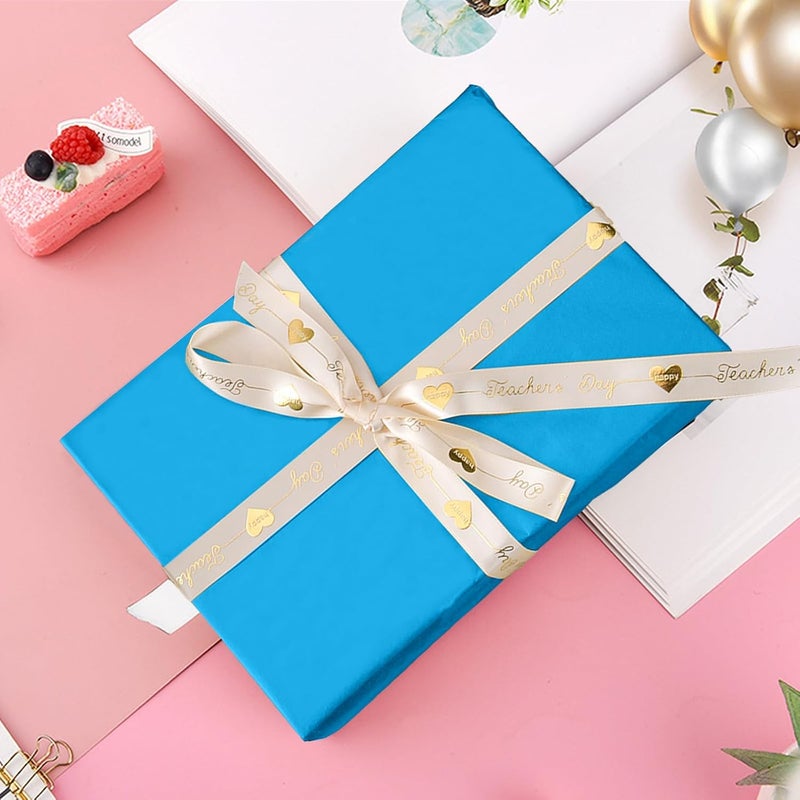 Hlonon Blue Tissue Paper for Gift Bags - 30 Sheets of Blue Wrapping Tissue Paper Bulk Packaging Paper for Weddings Birthday DIY Project Christmas Gift Wrapping Crafts Decor (14 x 20 Inch) - Image 4